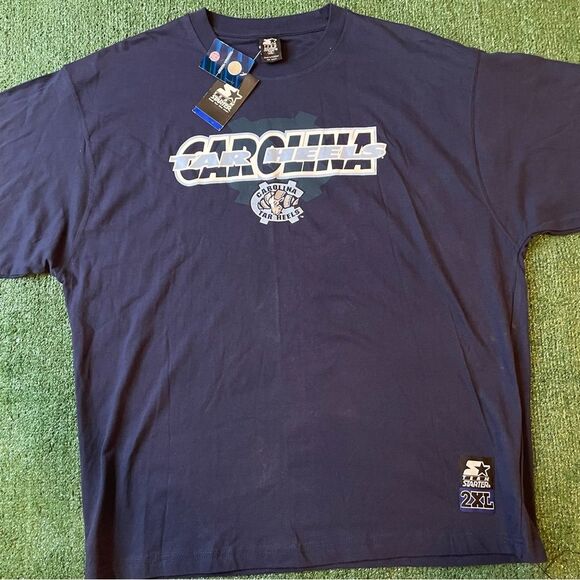 NWT Vintage University of North Carolina Tar Heels Starter T-Shirt - 2XL - Picture 1 of 7